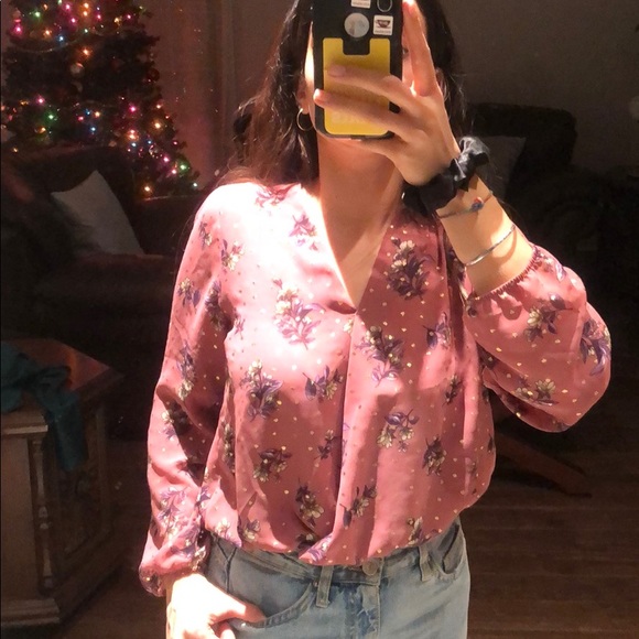 Flowy Dusty Pink Blouse - Picture 3 of 8